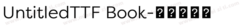 UntitledTTF Book字体转换